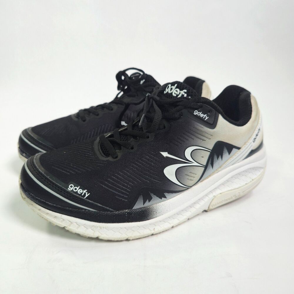 Gravity Defyer GDefy Black Sneakers Mighty Walk Orthopedic Shoes Size 10